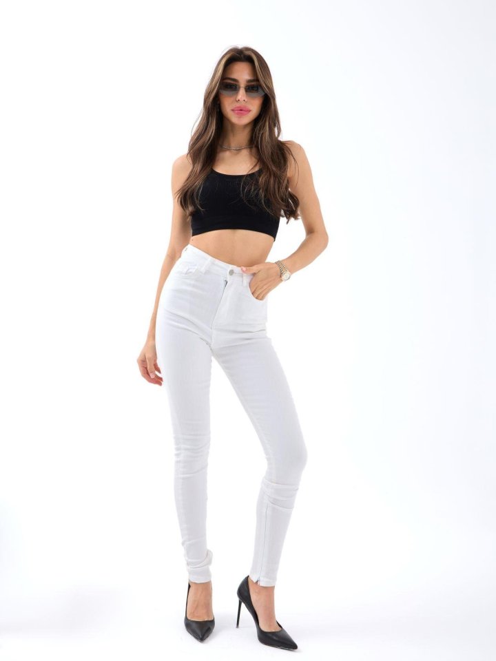 Girince 6489 White Trousers