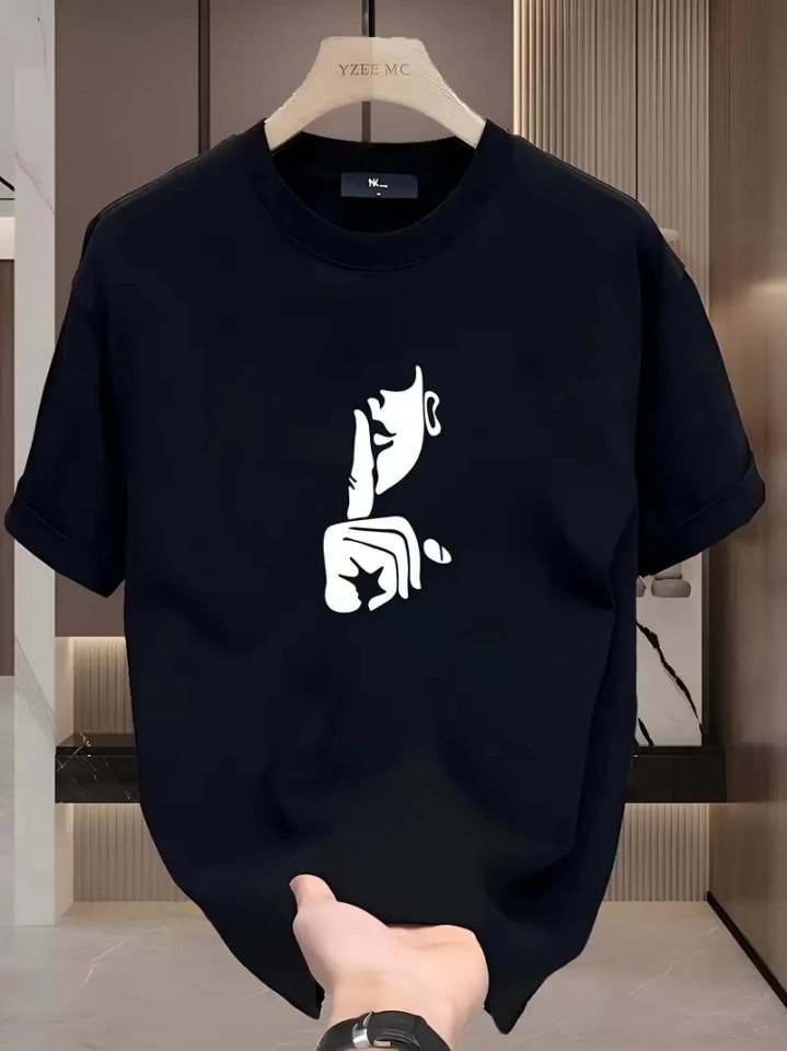 Girince 159028 Black Cartoon Print T-Shirt
