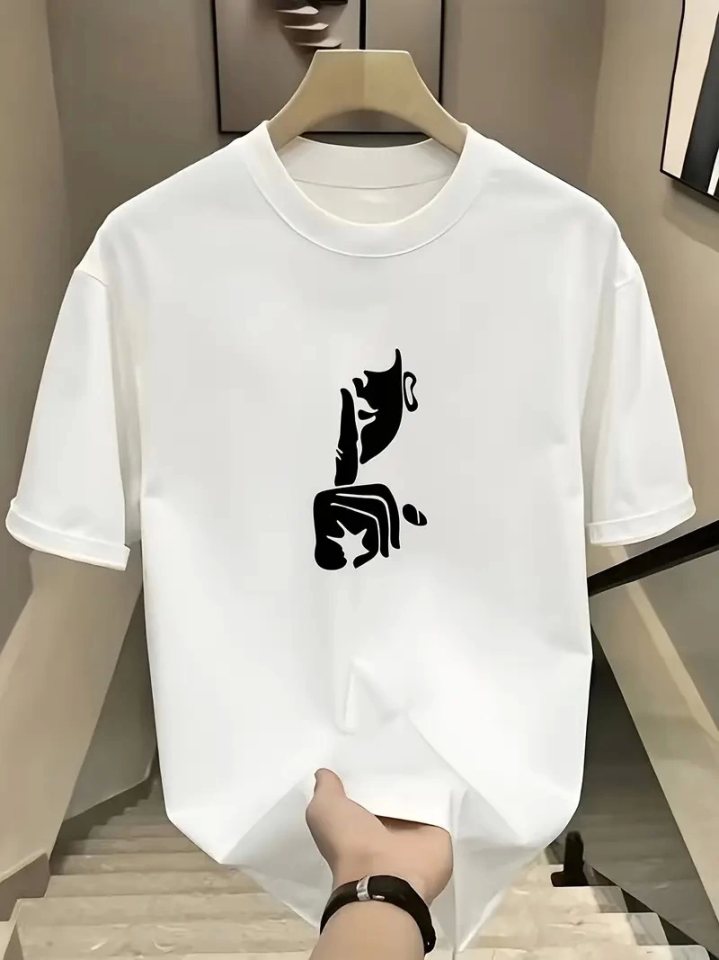 Girince 159027 Women's White Crew-Neck T-Shirt