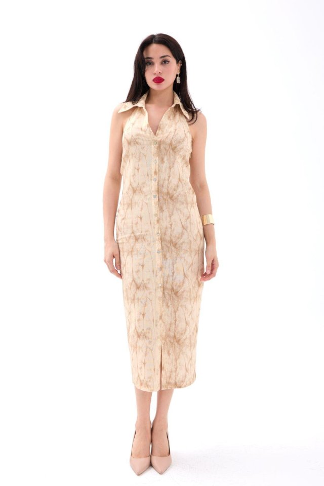 Girince 7428 Beige Dress