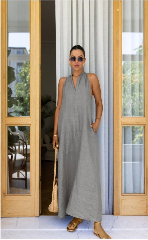 Girince V-Neck Parachute Dress 158148