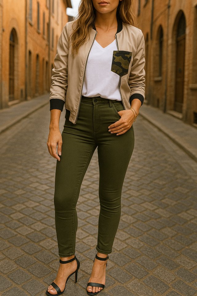 Girince 157020 High-Waisted Gabardine Trousers, 90 cm, 4XL