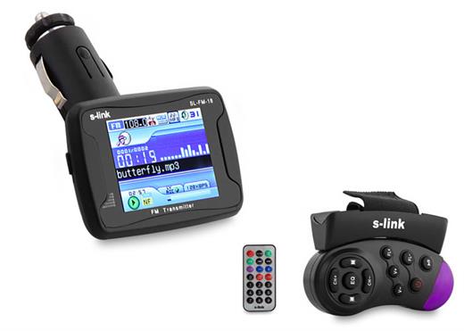 S-link SL-FM-18 2Gb MP4 SD/Usb Destekli Fm Transmitter