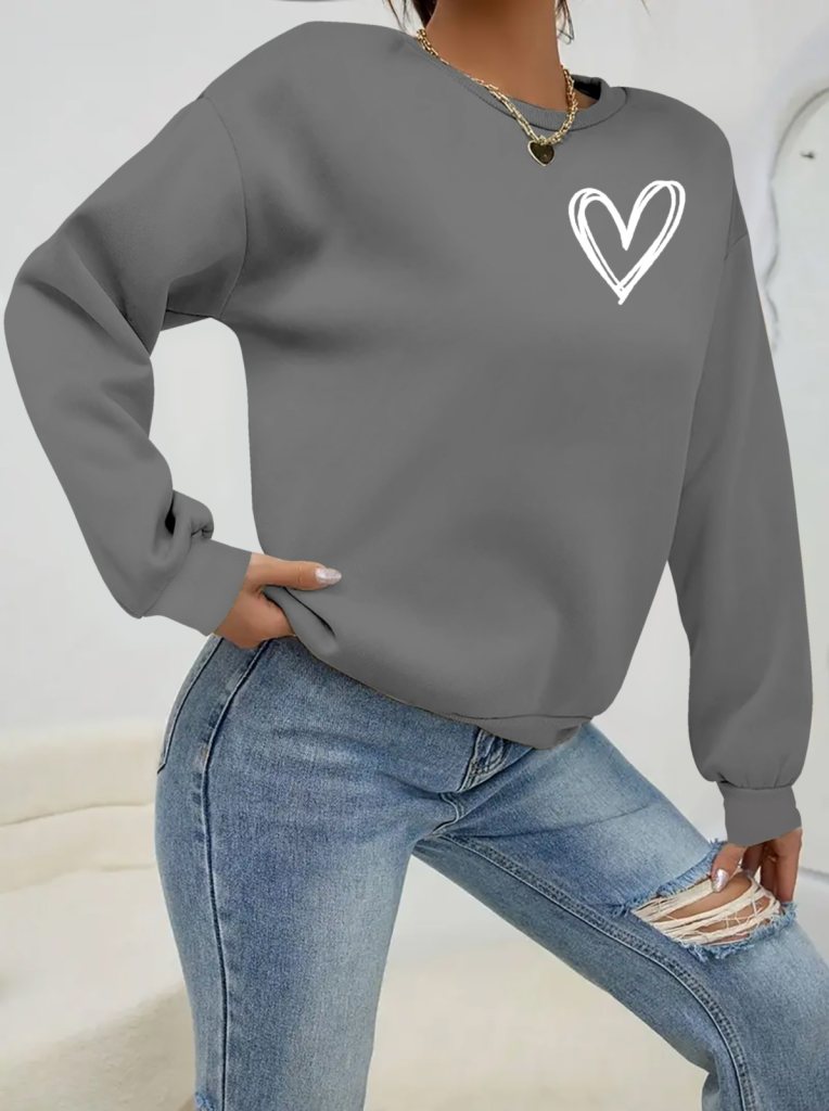 Girince 142357 Women’s Long-Sleeve Crew-Neck Blouse