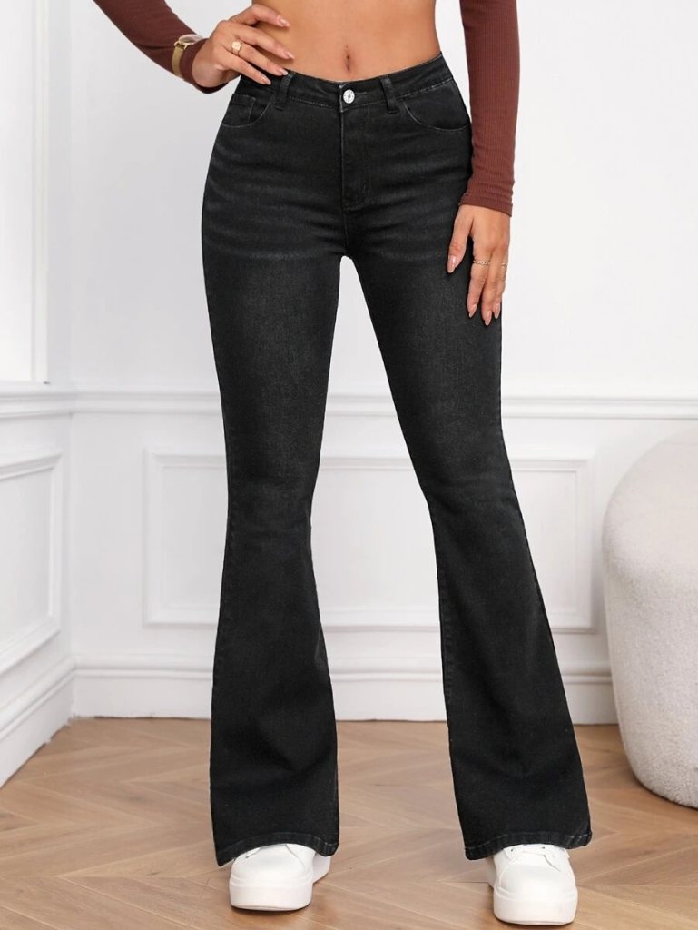 Girince 141879 Women’s High-Waisted Flared Jeans