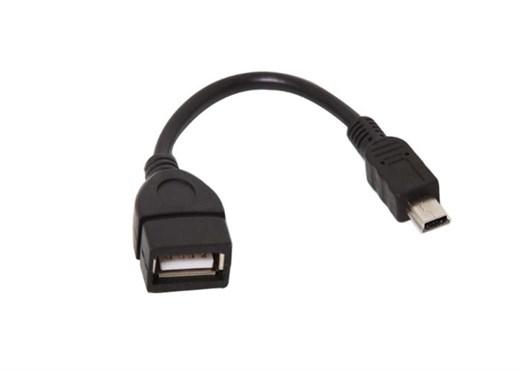 S-Link SLX-OTG25 Mini USB to USB Female OTG Adapter Cable, 10 cm