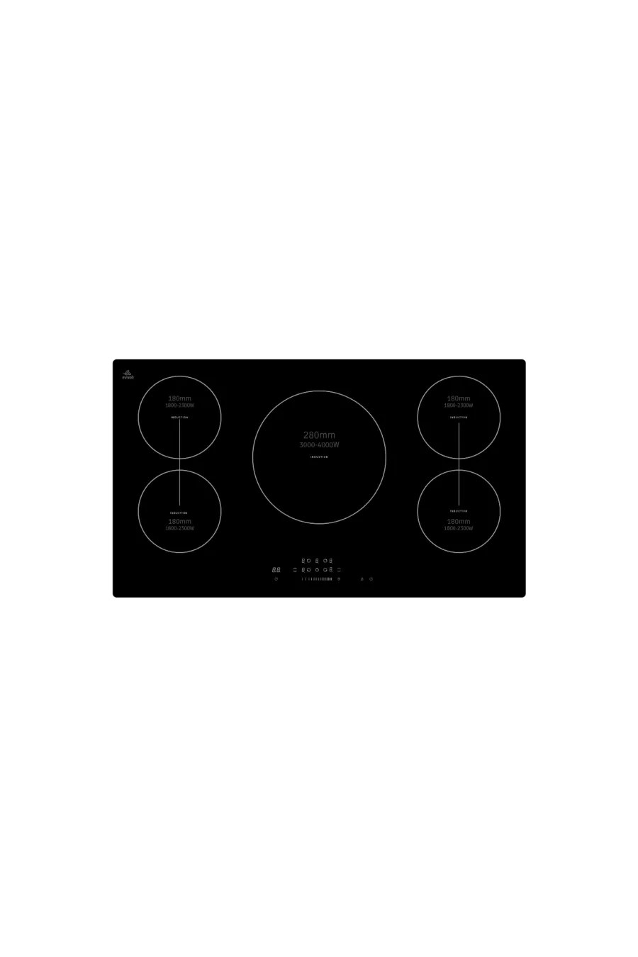 Evvoli EVKAIH905B 90 cm Built-in Induction Hob
