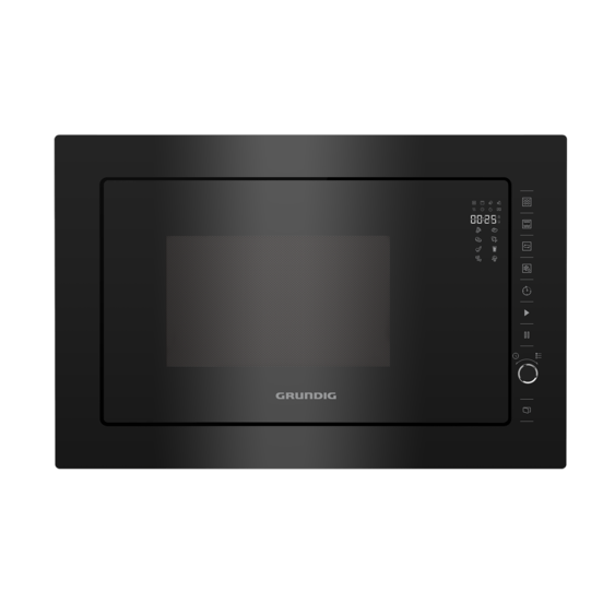 GMI 12311 B Grundig Siyah Tam Ankastre Mikrodalga Fırın
