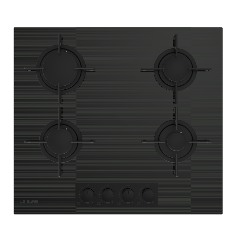 POLC 601 S Leisure Ankastre 4 Göz Gaz Siyah Cam Ocak