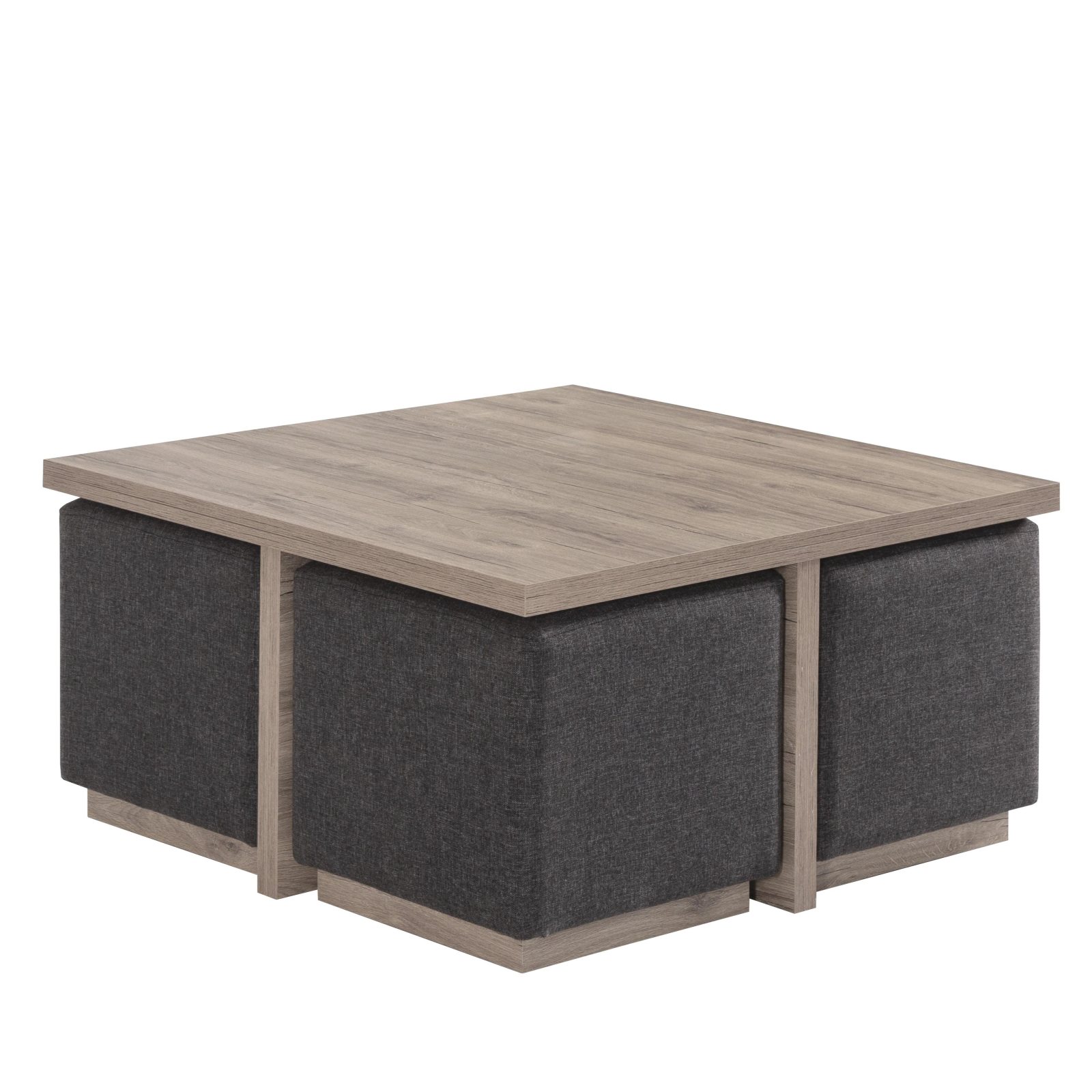 Madrid Puflu Kare Orta Sehpa 90x90x48cm