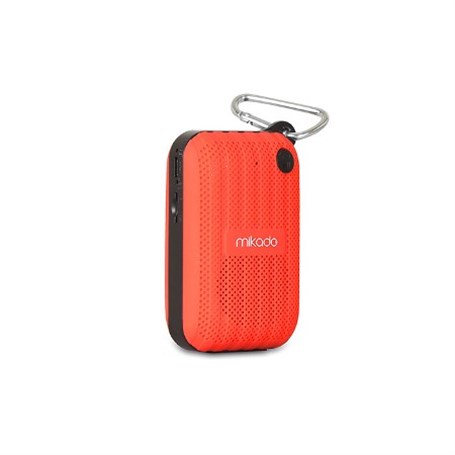 Mikado MD-22BT Kırmızı TF Kart+FM Destekli Bluetooth Şarjlı Hoparlör