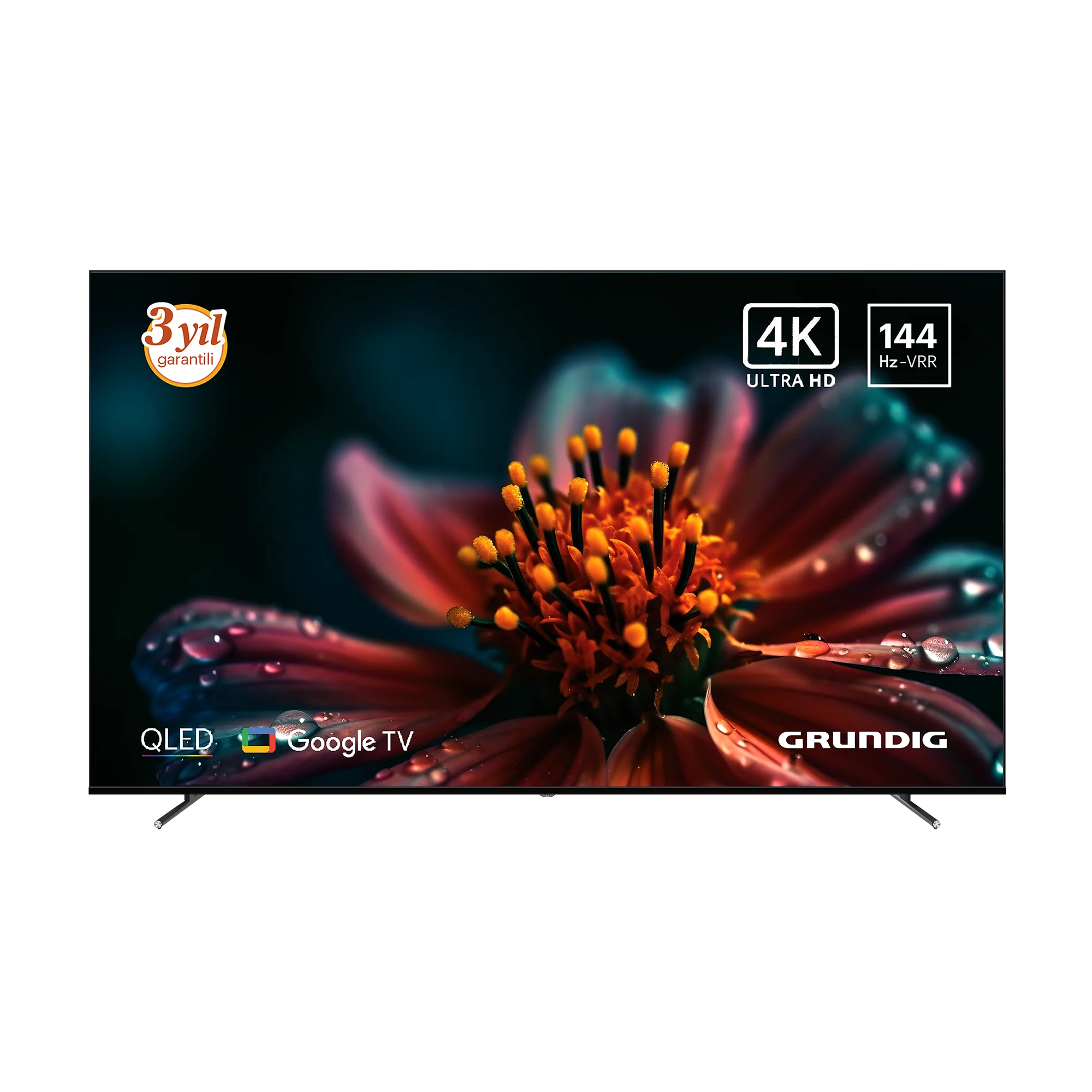 85 inch Grundig AI Google QLed TV 120Hz VRR (4K@144Hz) 85GRD-HJ1T00 (85 GQ 880)