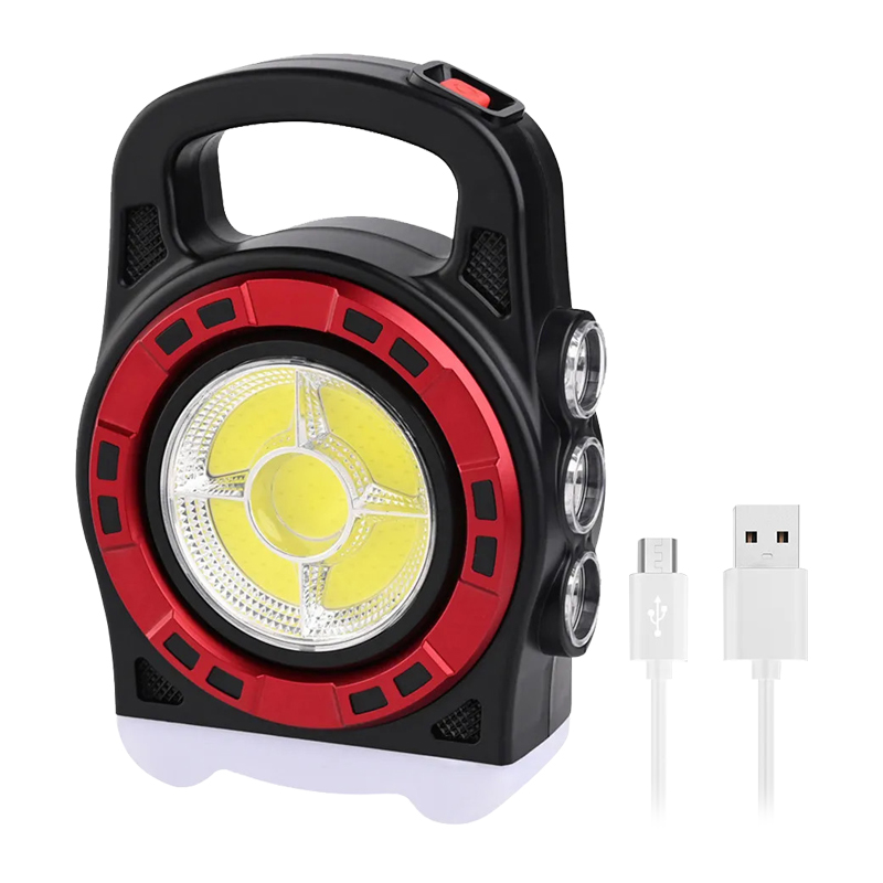 Powermaster STK01823 20W Solar Rechargeable Lantern, Black
