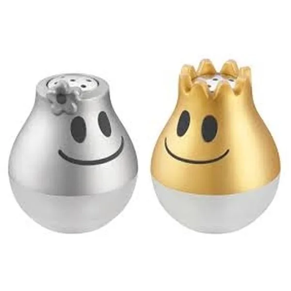 WMF 12.8449.6040 Salt Shaker Set Silver+Gold